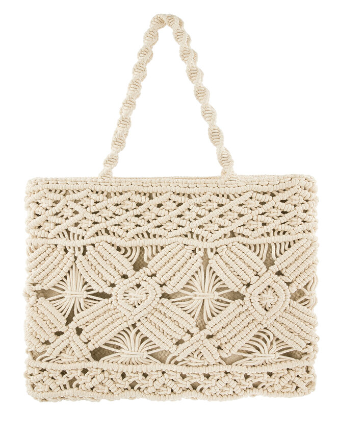 Macrame Shopper Bag, , large