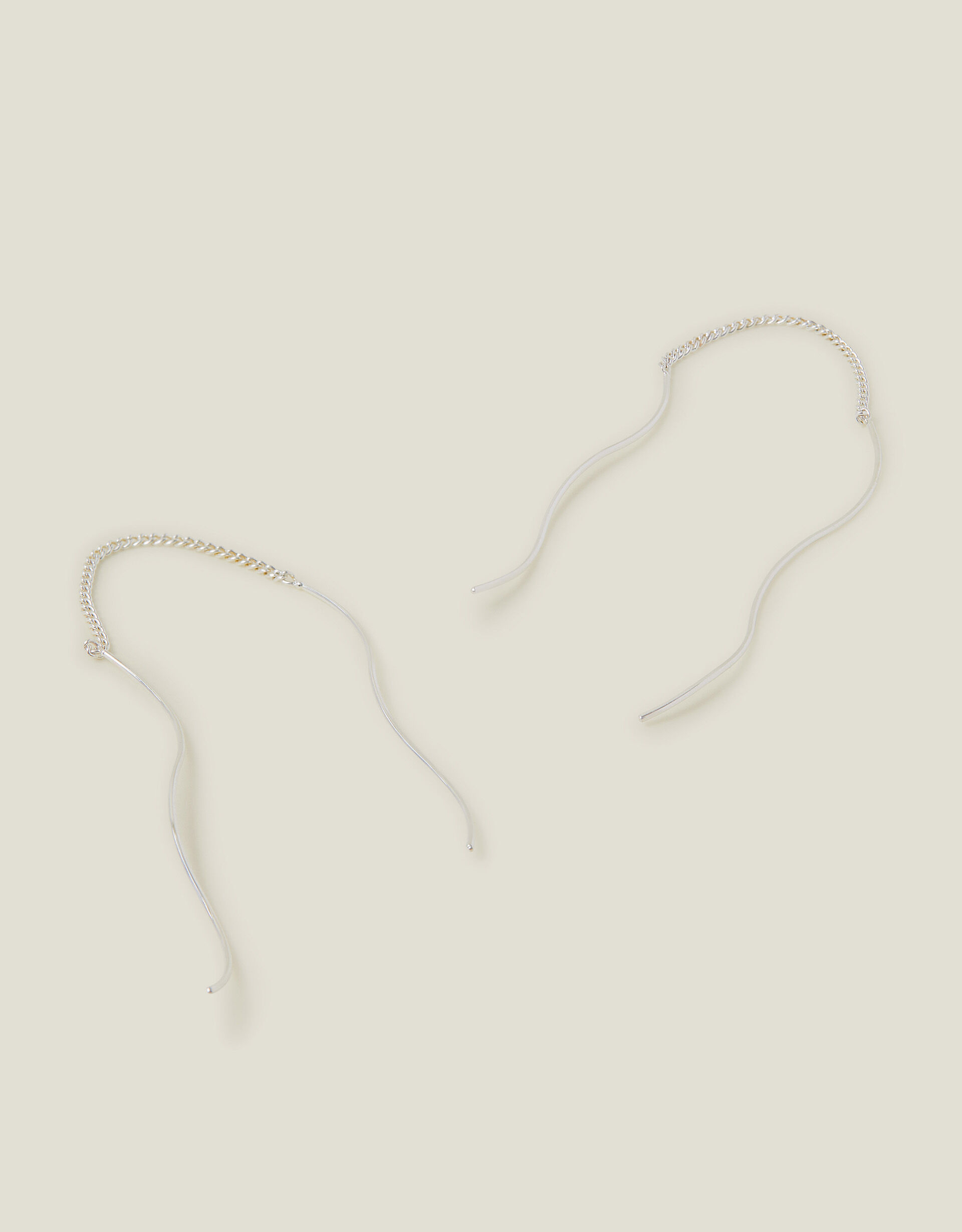 Sterling silver threader chain earrings online