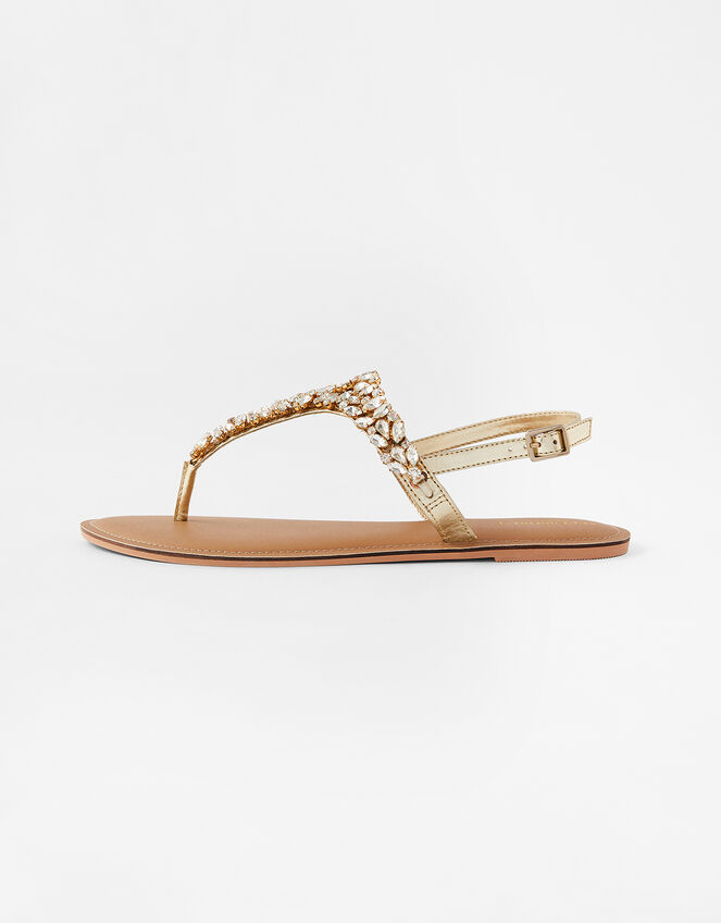 Bermuda Crystal Sandals, White (CRYSTAL), large