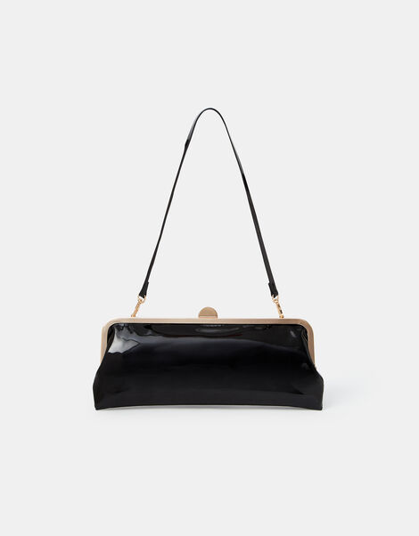 Clip Frame Clutch Bag, Black (BLACK), large