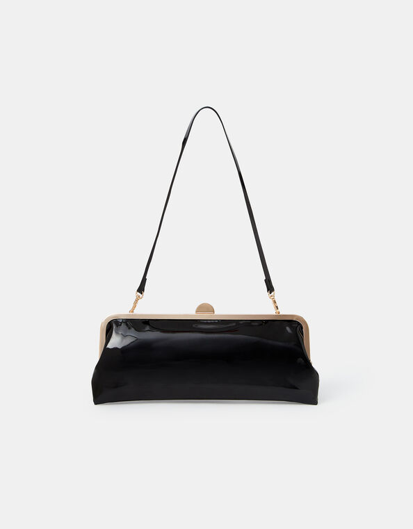 Clip Frame Clutch Bag, Black (BLACK), large