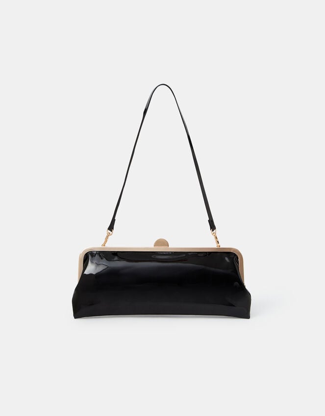 Clip Frame Clutch Bag, Black (BLACK), large