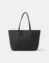 Plain Tote Bag, Black (BLACK), large