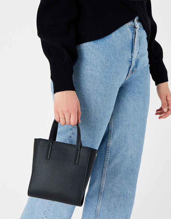 Mini Top Handle Cross Body , Black (BLACK), large