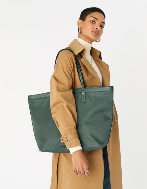 Tiffany Nylon Tote Bag Green, Green (GREEN), large