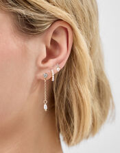 3-Pack Pearl Stone Earrings, , large