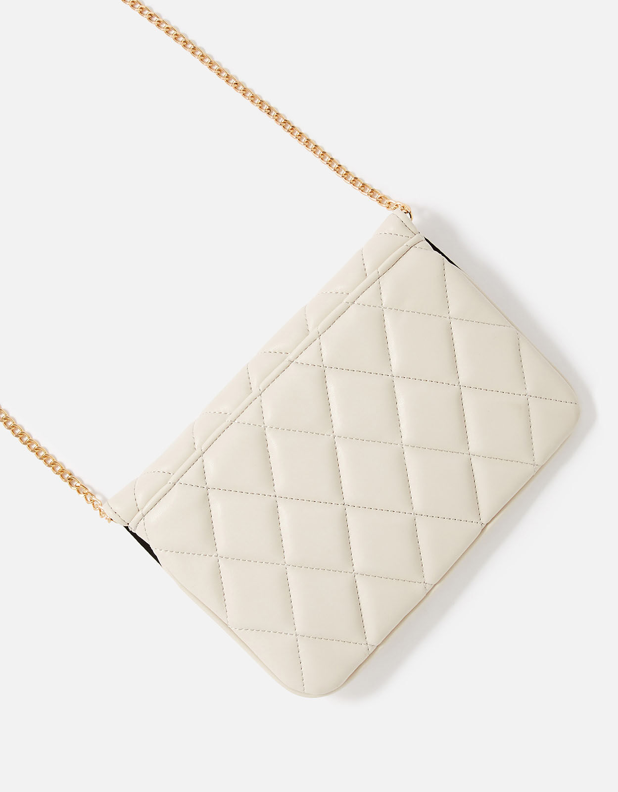White quilted clutch bag outlet