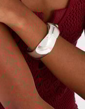 Chunky Cuff Bracelet, Silver (SILVER), large