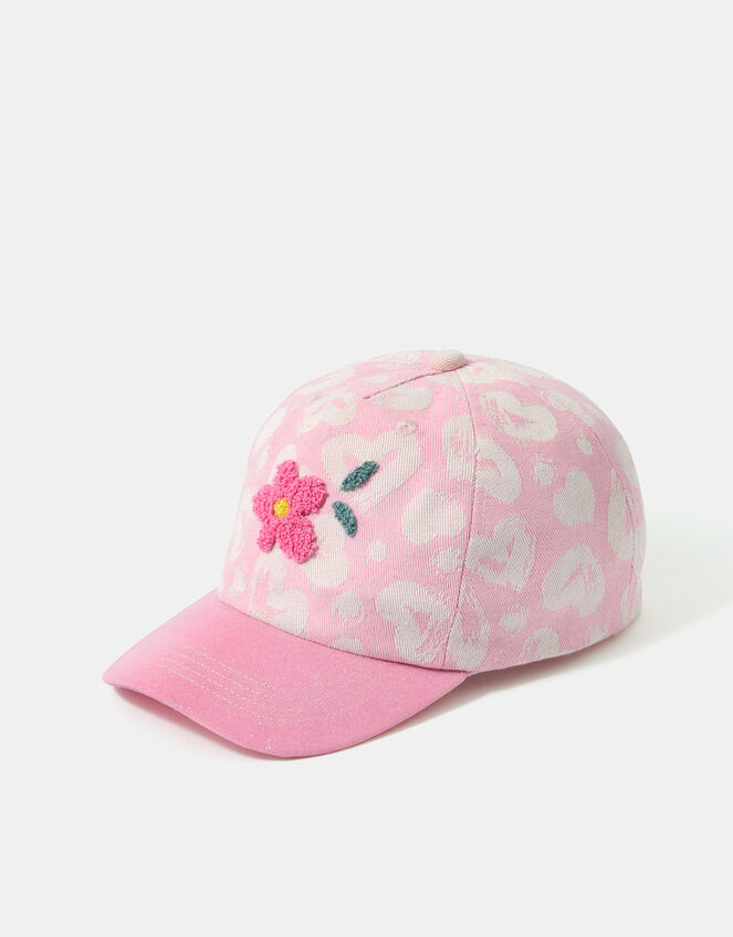 Girls Flower Cap, Pink (PINK), large