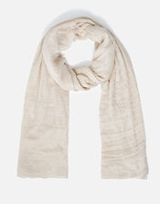 Glitter Occasion Scarf, Natural (CHAMPAGNE), large