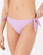 Tie Front Bikini Briefs, Purple (LILAC), large