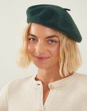 Wool Beret, Green (GREEN), large