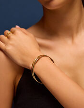 2-Pack 14ct Gold-Plated Bangles, , large