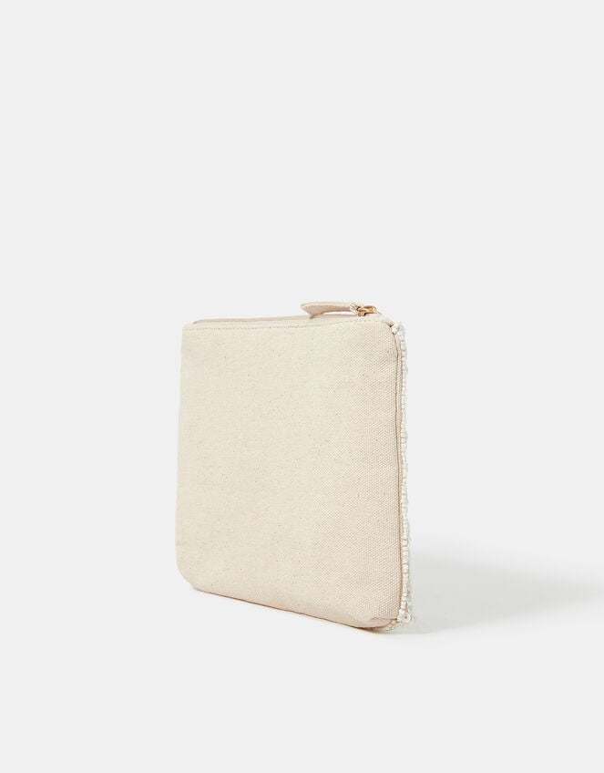 Seashell Embellished Pouch, , large