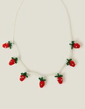 Strawberry Beaded Pearl Necklace, , large