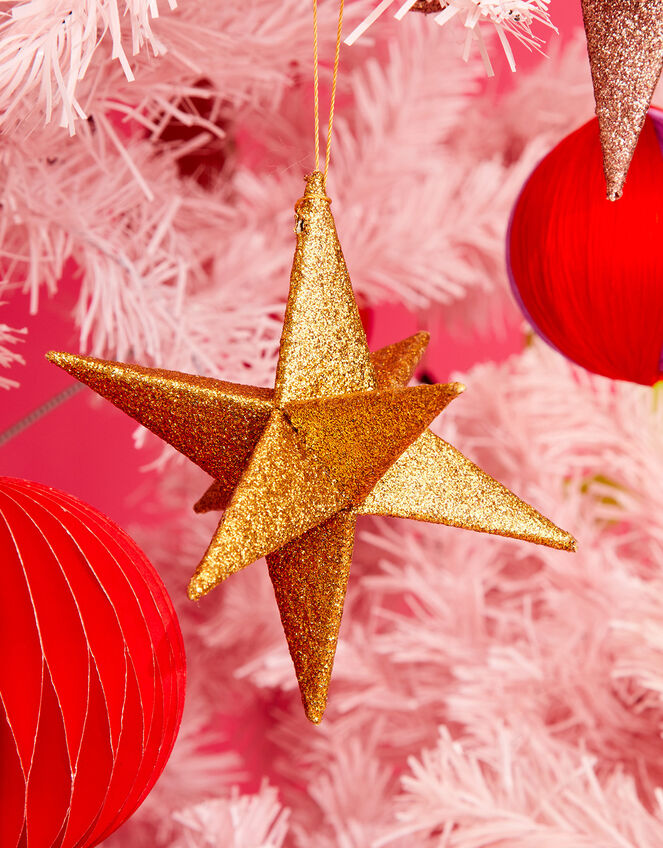 Paper Sparkle Star Decoration, Gold (GOLD), large