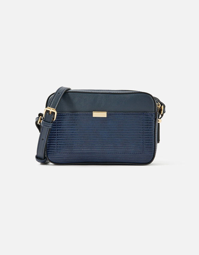 Piper Camera Cross-Body Bag, Blue (NAVY), large