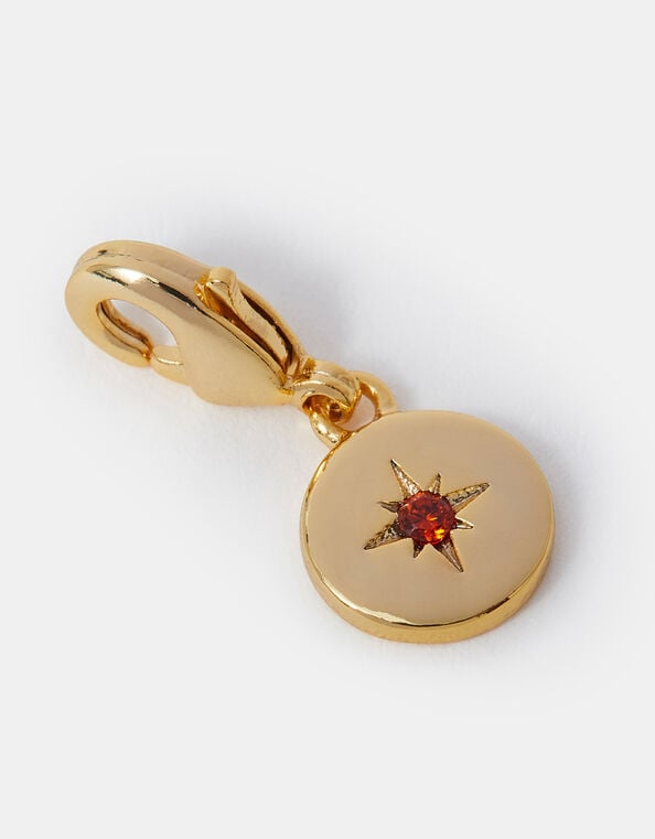 14ct Gold-Plated Birthstone Charm, Gold (GOLD), large