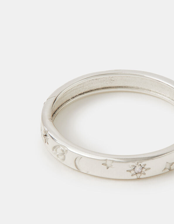 Sterling Silver Celestial Ring, Silver (ST SILVER), large