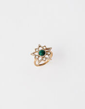 Cosmic Sparkle Star Ring, White (CRYSTAL), large
