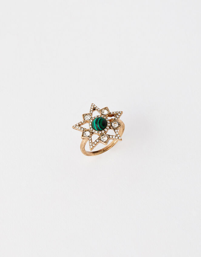 Cosmic Sparkle Star Ring, White (CRYSTAL), large