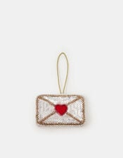 Embellished Envelope Christmas Tree Decoration, , large