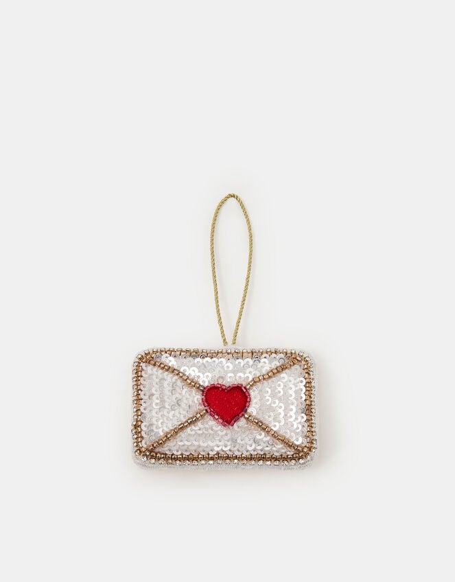 Embellished Envelope Christmas Tree Decoration, , large