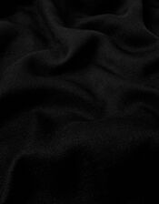 Lightweight Plain Scarf, Black (BLACK), large