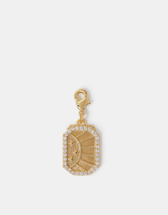 14ct Gold-Plated Sunray Charm, , large