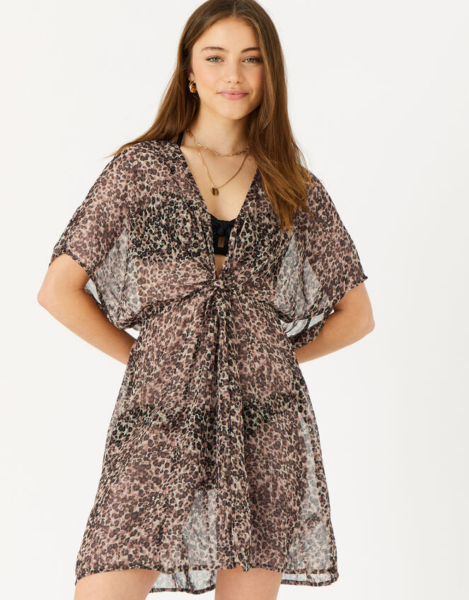 Leopard Chiffon Kaftan, Leopard (LEOPARD), large