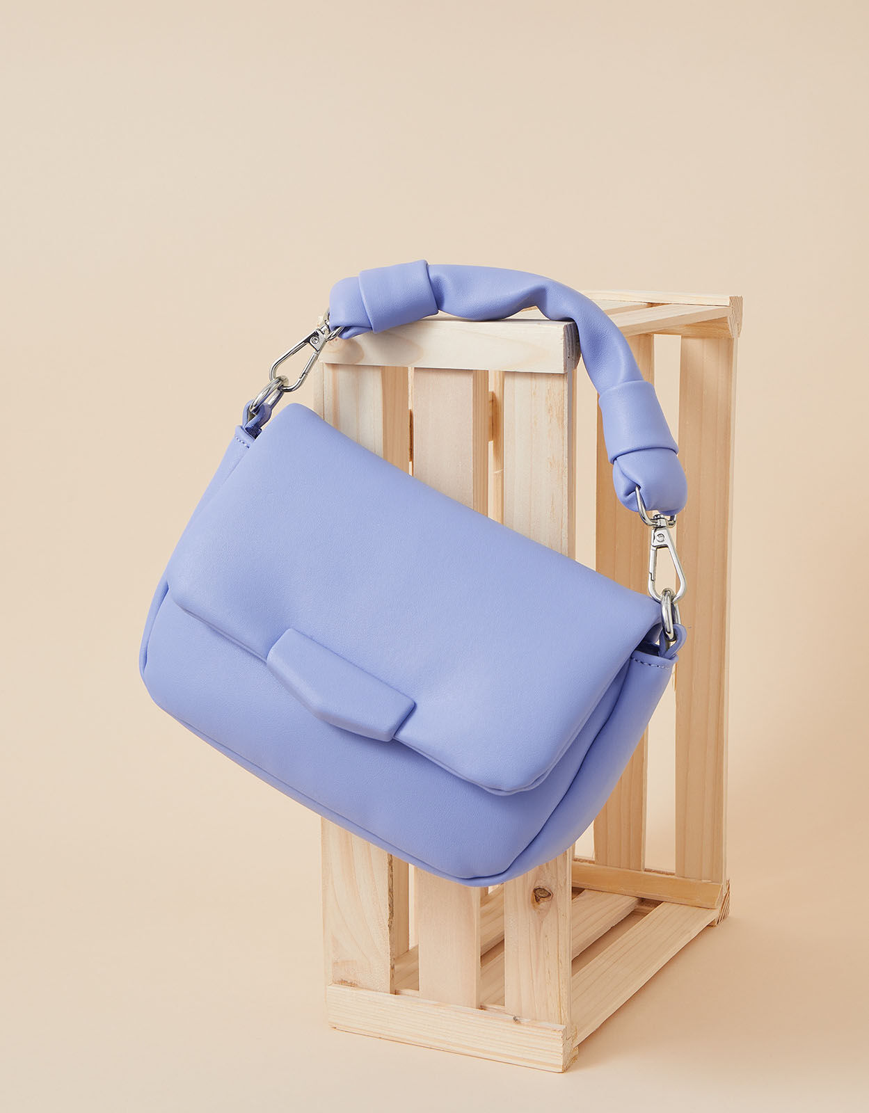 Puffer Cross Body Bag Blue