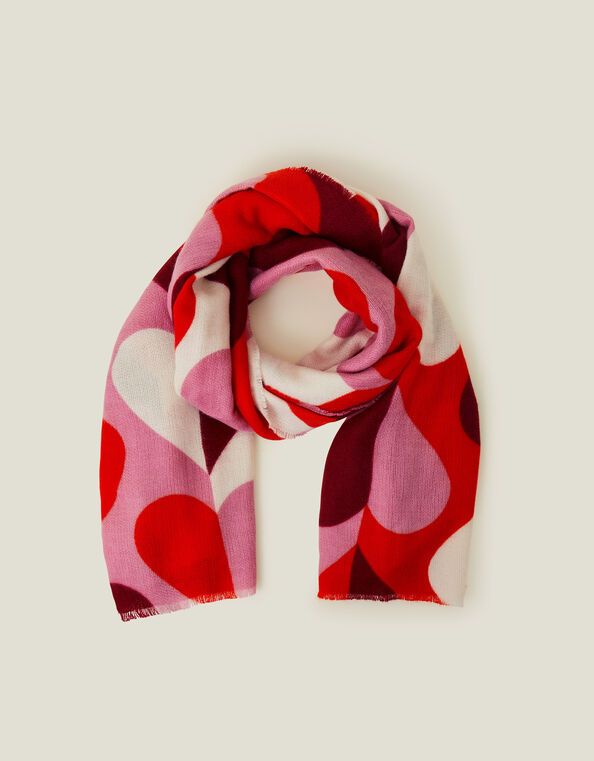 Retro Heart Blanket Scarf, , large