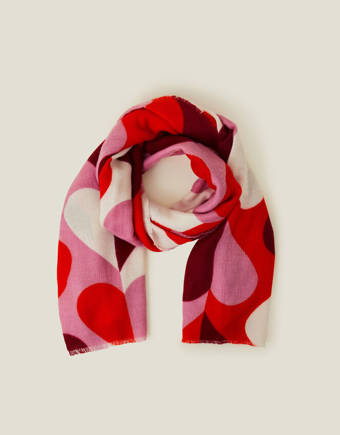 Retro Heart Blanket Scarf, , large