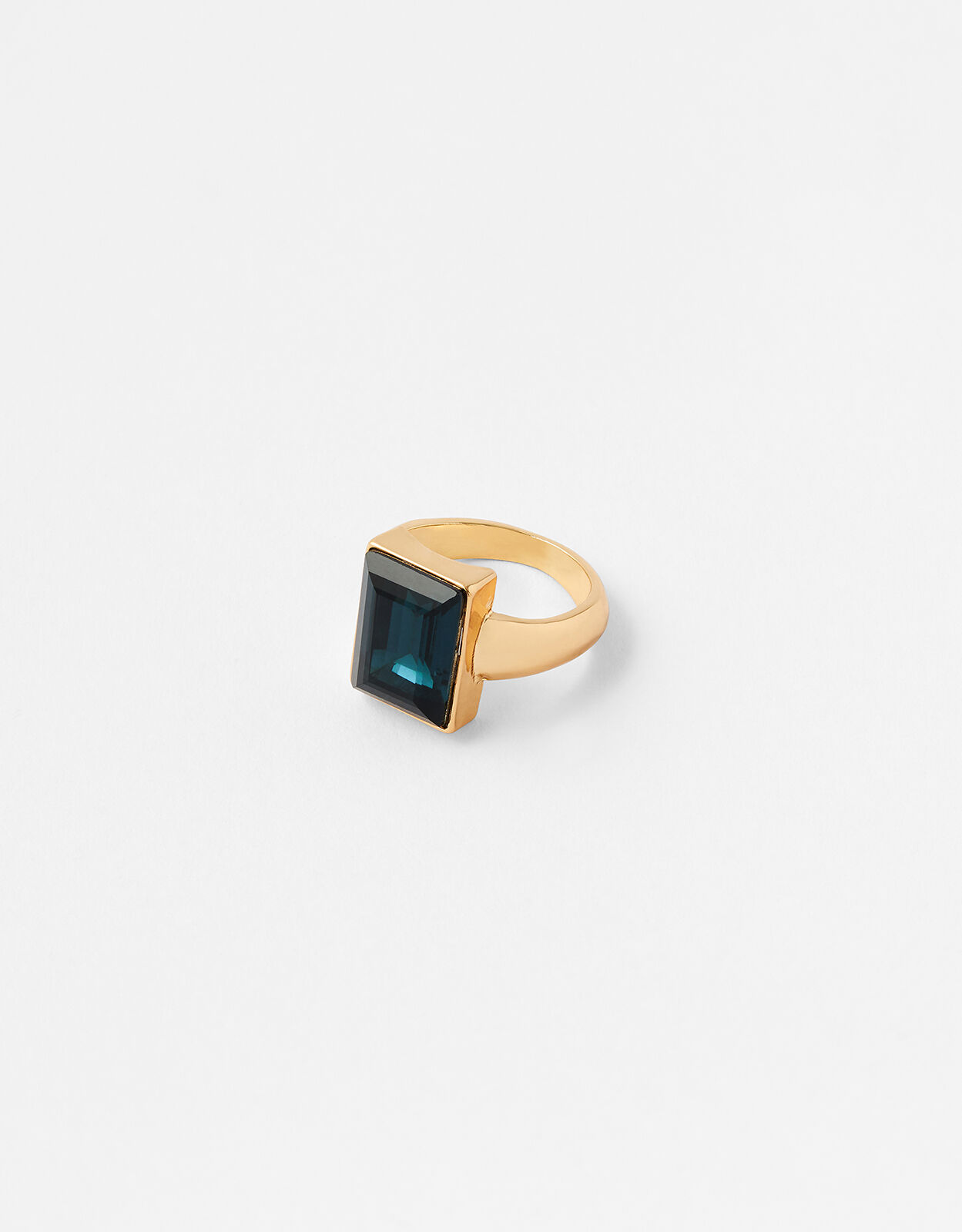 Rectangle deals stone ring