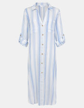 Stripe Maxi Shirt, Blue (BLUE), large