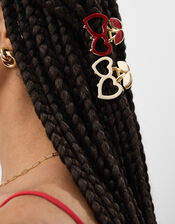 2-Pack Mini Cherry Heart Claw Clips, , large