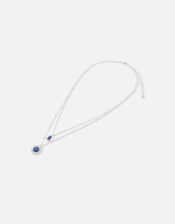 Blue Stone Layered Necklace, , large