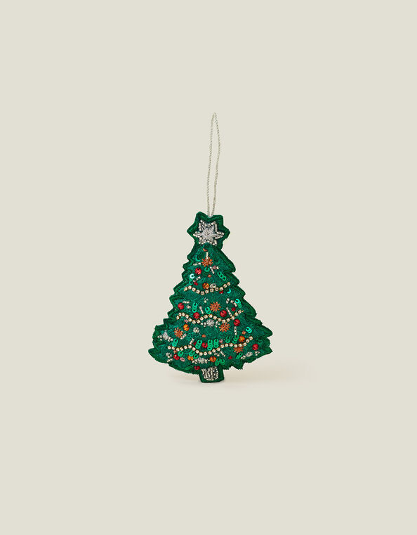 Embellished Christmas Tree Hanging Decoration, , large