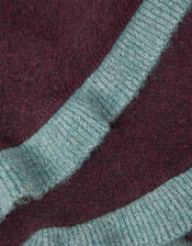 Frill Knitted Triangle Scarf, , large