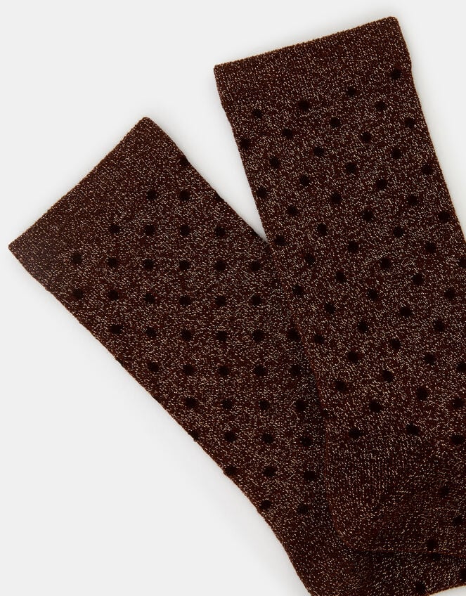 Polka Dot Glitter Socks, , large
