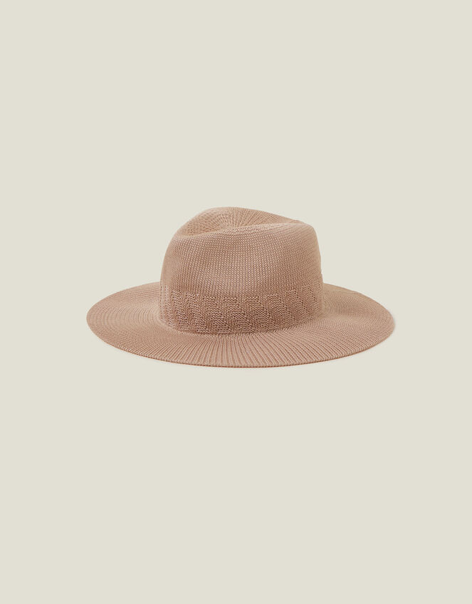 Packable Fedora, Pink (PALE PINK), large
