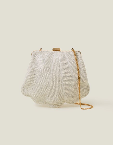 Bridal Scallop Clip-Frame Bag, , large