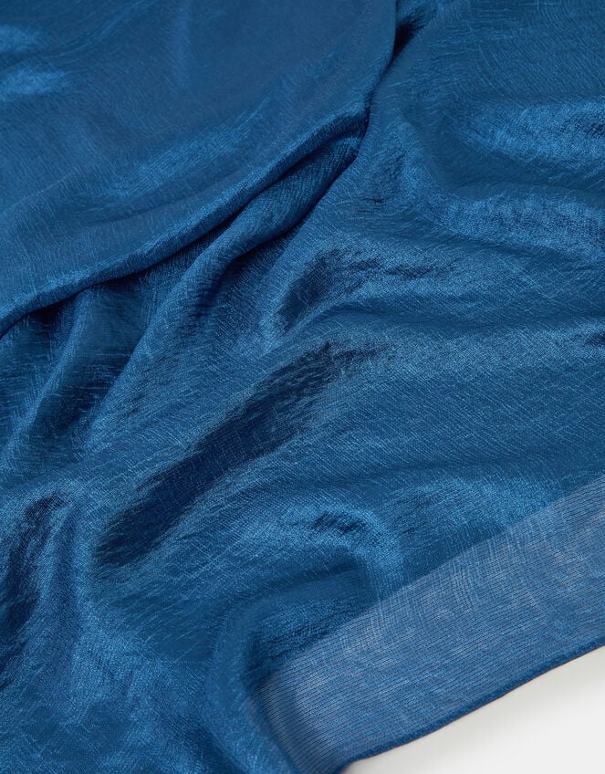 Lightweight Shimmer Scarf, Blue (BLUE), large