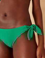 Crinkle Bikini Bottoms, Green (GREEN), large