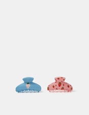 2-Pack Strawberry Print Claw Clips, , large