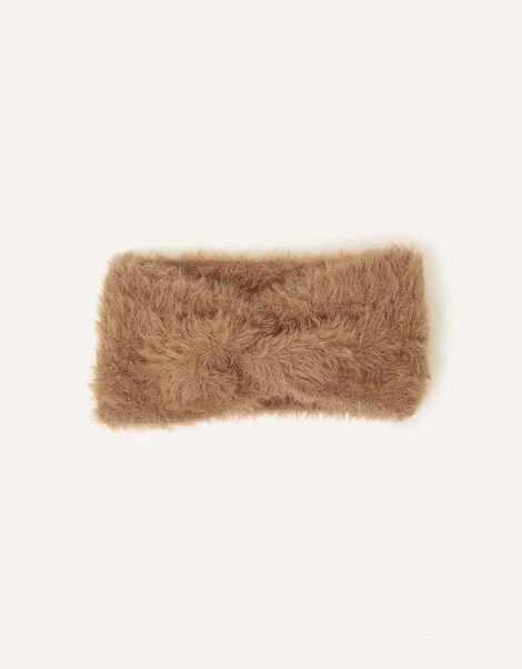 Faux Fur Bando, Camel (CAMEL), large