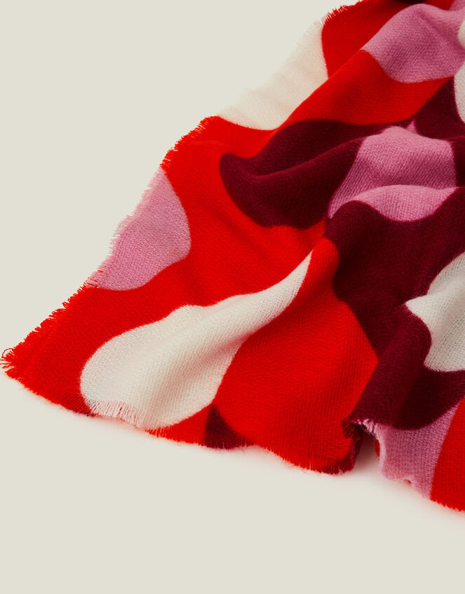 Retro Heart Blanket Scarf, , large