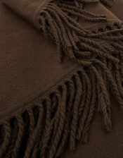 Large Tassel Knit Triangle Scarf, , large