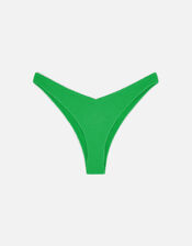 Crinkle Bikini Briefs, Green (GREEN), large