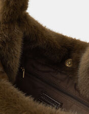 Faux Fur Shopper Bag, , large